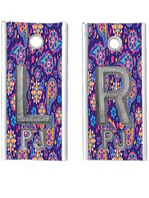 Alum Markers 5/8" L&R (Purple Paisley)