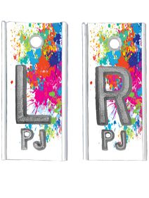 Alum Markers 5/8" L&R (Rainbow Splatter)