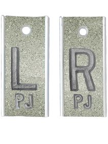 Alum Markers 5/8" L&R (Silver Glitter)
