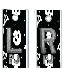 Alum Markers 5/8" L&R (Skull Bones)