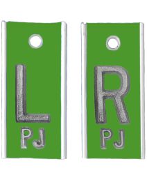 Alum Markers 5/8" L&R (Yellow-Green Solid)