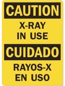 Bi-Lingual Magnetic X-Ray In Use Sign PJRD-WS-M-004