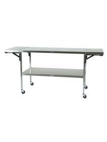 Stainless Steel Drop-Leaf Instrument Table
