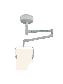 Ceiling Mounted Overhead Lead Acrylic Barrier With Torso Cutout