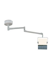 Ceiling Mounted Lead Acrylic Barrier with Lead Curtain