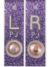 Position Markers 1/2" L&R (Purple Passion Glitter)