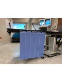 24" X 24" Blue Table Shield
