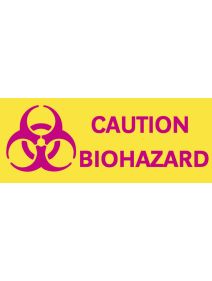 Plastic Biohazard Caution Sign 