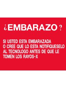 Silk Screened Sign Embarazo