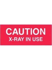 Plastic Caution X-Ray in Use Sign PJRD-WS-P-005