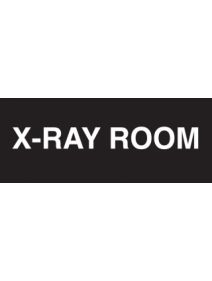 X-Ray Room Sign Black