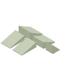 Non-Coated Wedge Sponge Bundle A