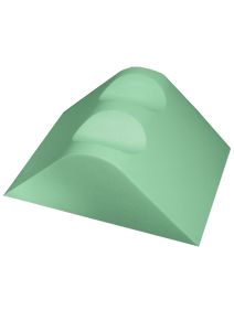 Coated Medium Leg Rest with Knee Cutouts